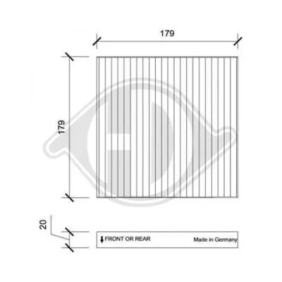 Filter, cabin air (DCI1224)