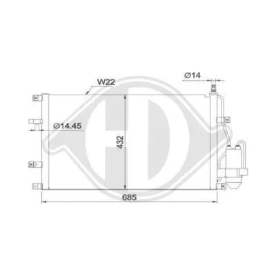 Condenser, air conditioning (DCC1874)