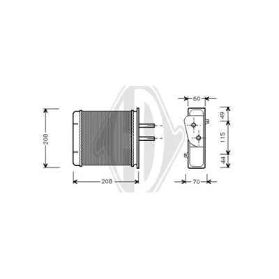 Heat Exchanger, interior heating (DCM1071)
