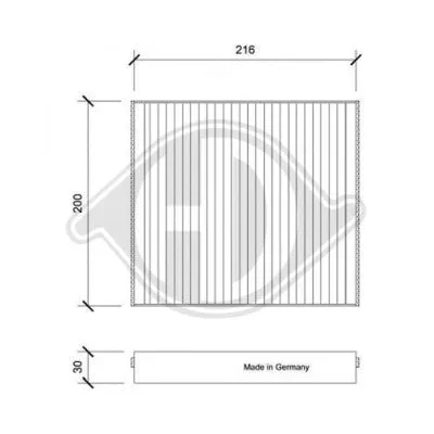 Filter, cabin air (DCI0230)