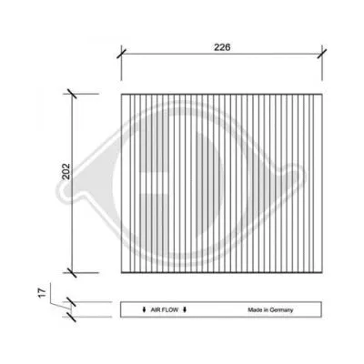 Filter, cabin air (DCI0134)