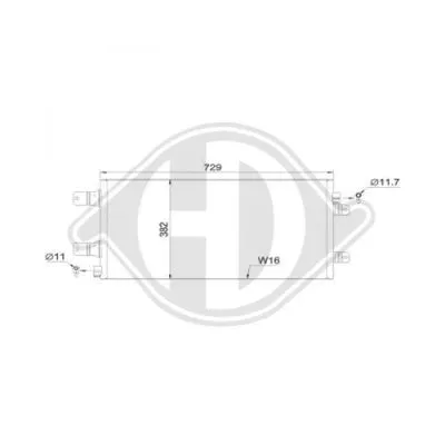 Condenser, air conditioning (DCC1358)