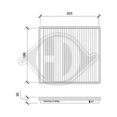 Filter, cabin air (DCI0200)