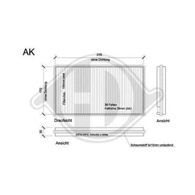 Filter, cabin air (DCI1094S)