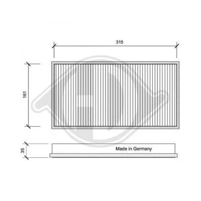 Filter, cabin air (DCI0049)