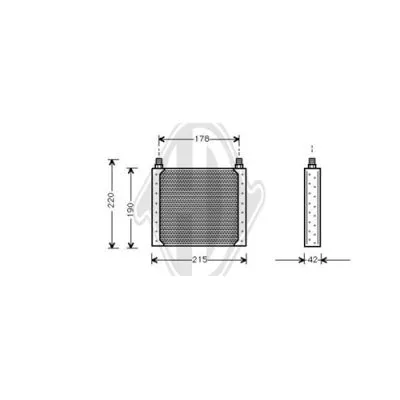 Oil Cooler, engine oil (DCO1059)