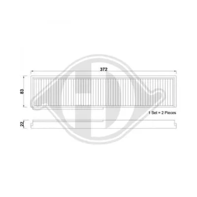 Filter, cabin air (DCI0010S)