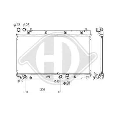 Radiator, engine cooling (DCM2187)