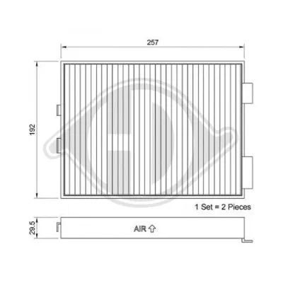 Filter, cabin air (DCI1037S)