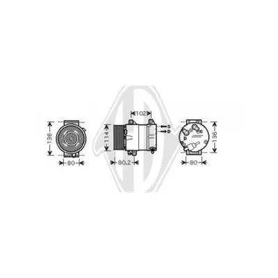 Compressor, air conditioning (DCK1488)
