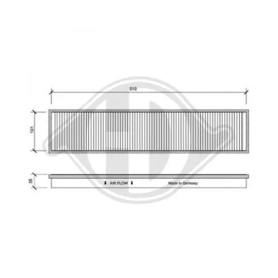 Filter, cabin air (DCI1058)