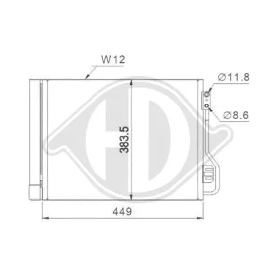 Condenser, air conditioning (DCC1686)