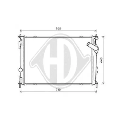 Radiator, engine cooling (DCM3880)