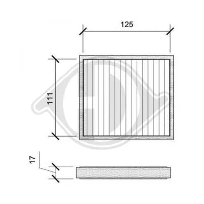 Filter, cabin air (DCI0008S)