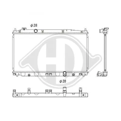 Radiator, engine cooling (DCM2196)
