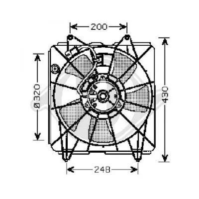 Fan, engine cooling (8521007)
