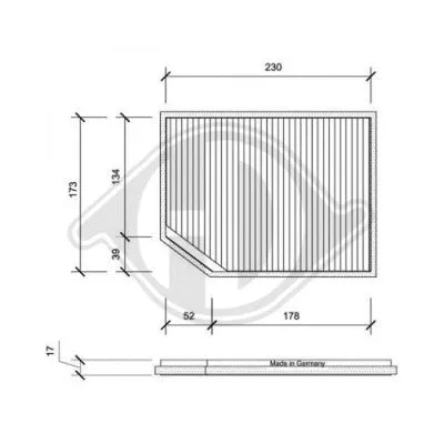 Filter, cabin air (DCI0022)
