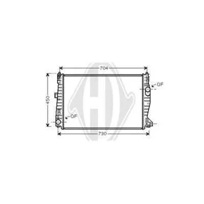 Radiator, engine cooling (DCM1358)