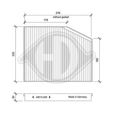 Filter, cabin air (DCI1255)
