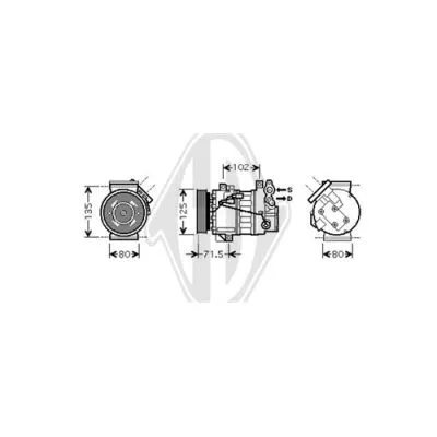 Compressor, air conditioning (DCK1494)