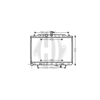 Radiator, engine cooling (DCM1864)