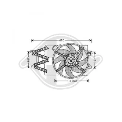 Fan, engine cooling (DCL1128)