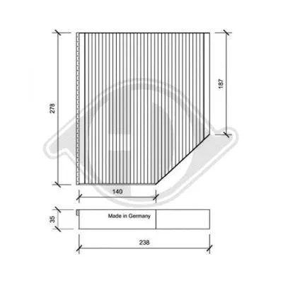 Filter, cabin air (DCI1163)
