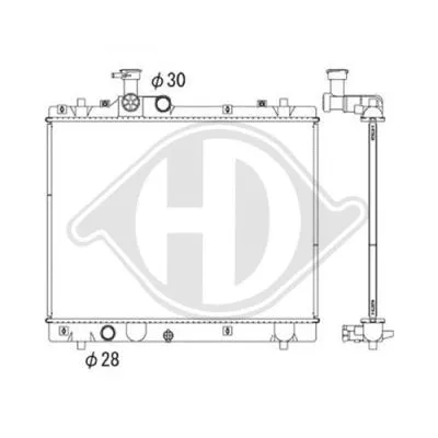 Radiator, engine cooling (DCM3902)