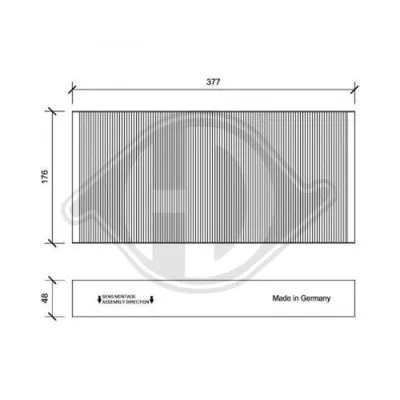 Filter, cabin air (DCI1152)