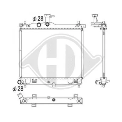 Radiator, engine cooling (DCM3724)