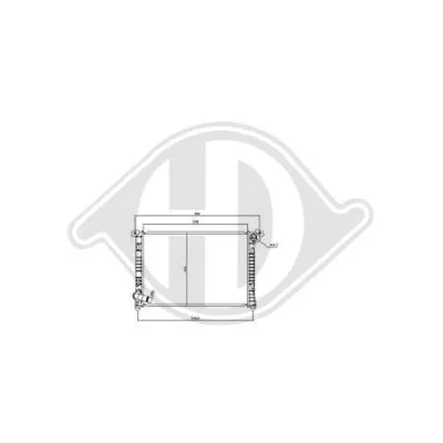 Radiator, engine cooling (DCM1581)