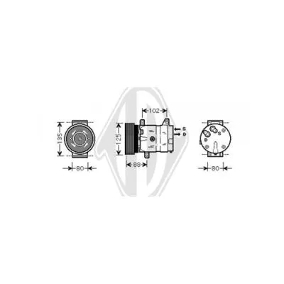 Compressor, air conditioning (DCK1484)