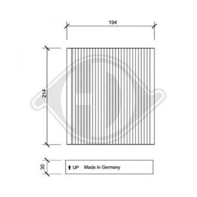 Filter, cabin air (DCI0143)