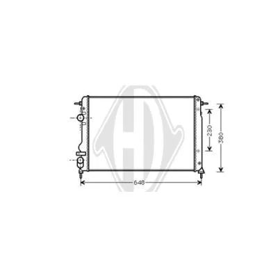 Radiator, engine cooling (DCM2926)