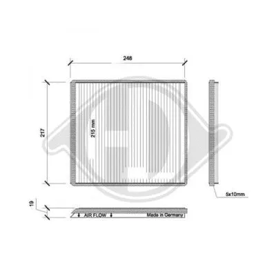 Filter, cabin air (DCI0031)