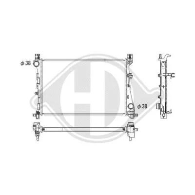 Radiator, engine cooling (DCM2011)
