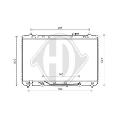 Radiator, engine cooling (DCM3816)