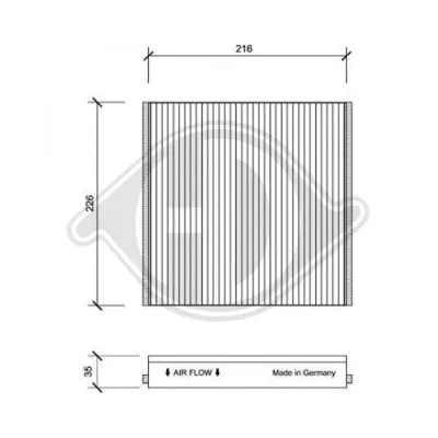 Filter, cabin air (DCI1076)