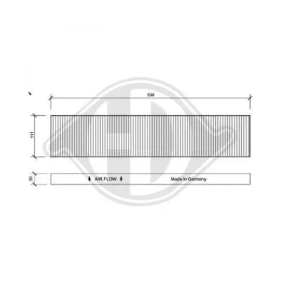 Filter, cabin air (DCI1020)