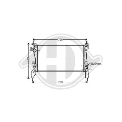 Radiator, engine cooling (DCM2000)