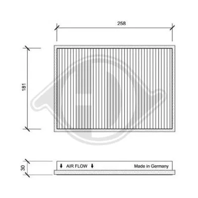 Filter, cabin air (DCI0021)