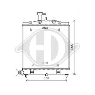 Radiator, engine cooling (DCM3809)