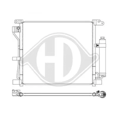 Condenser, air conditioning (DCC1616)