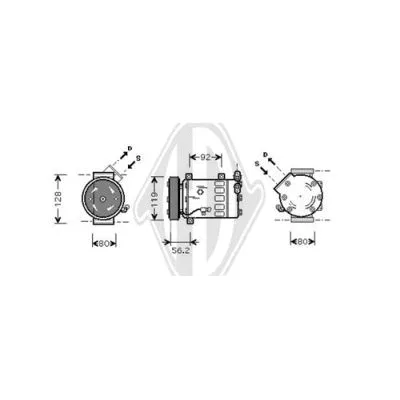 Compressor, air conditioning (DCK1161)