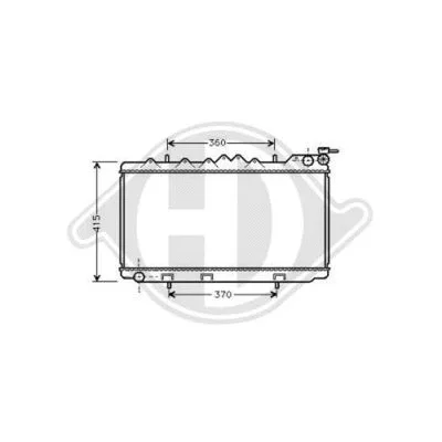 Radiator, engine cooling (DCM1787)