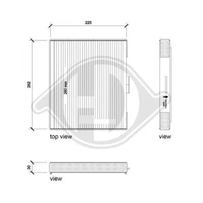 Filter, cabin air (DCI0216)