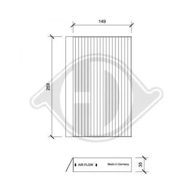 Filter, cabin air (DCI1196)