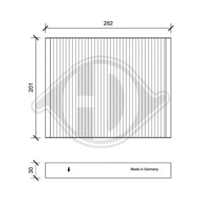 Filter, cabin air (DCI0220)