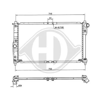 Radiator, engine cooling (8691061)