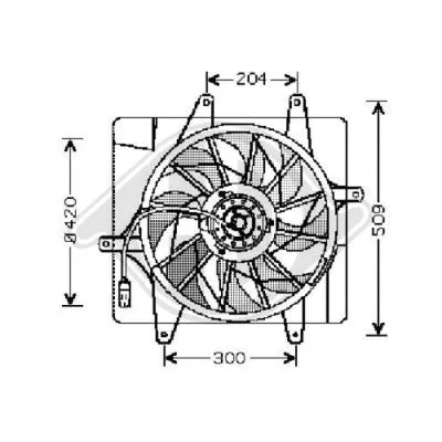 Fan, engine cooling (2605001)